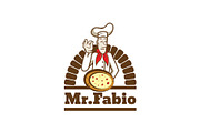 Mr Fabio - Pizza Mascot Logo, a Branding & Logo Template by ashenterprise (Thumbnail 1 of 2)