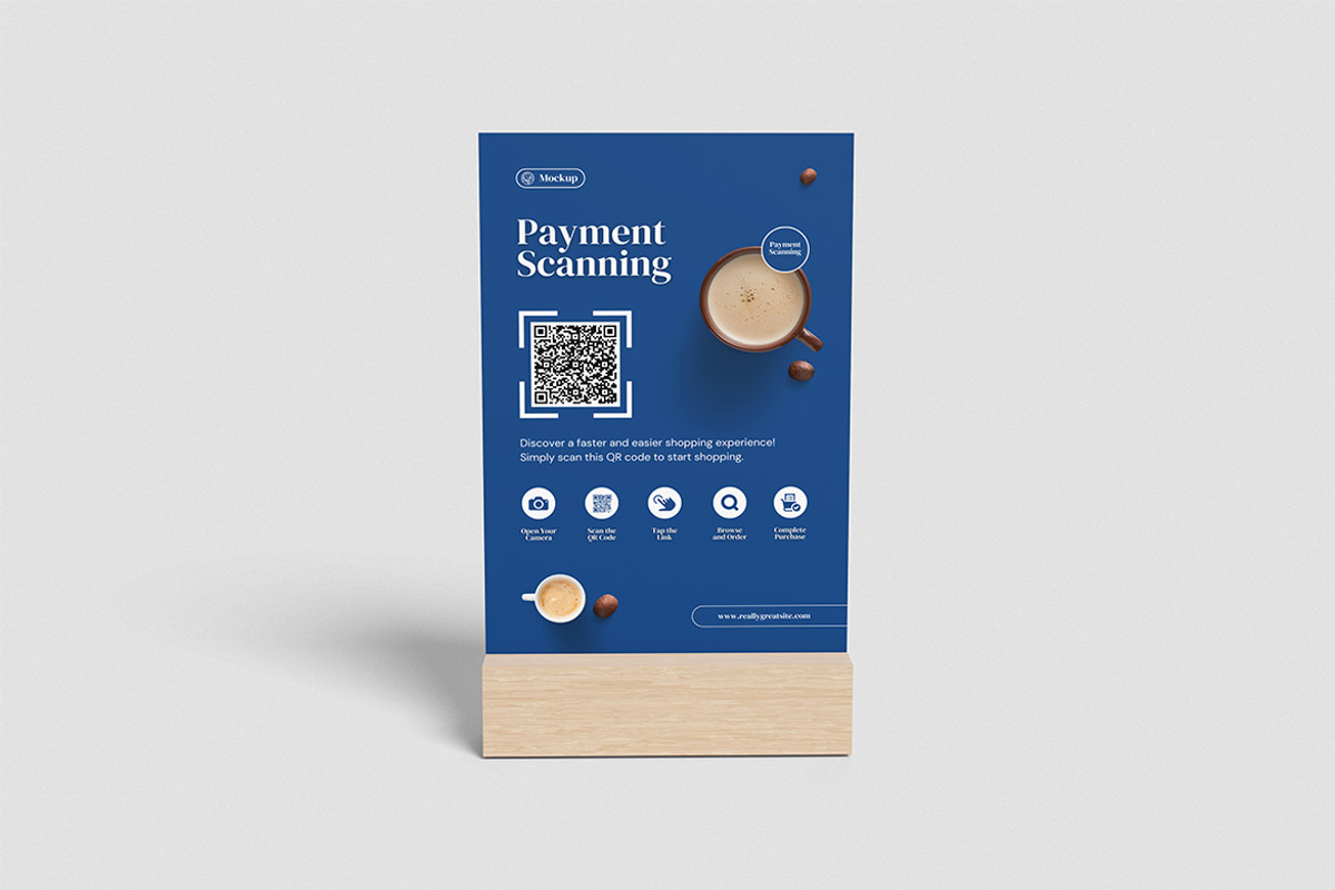 Payment Scanning Mockup, an Advertising Mockup by swsi-studio (Photo 3 of 5)