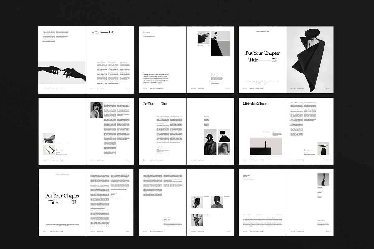 Book Title Layout Design Template, a Brochure Template by DesignCrest (Photo 17 of 18)