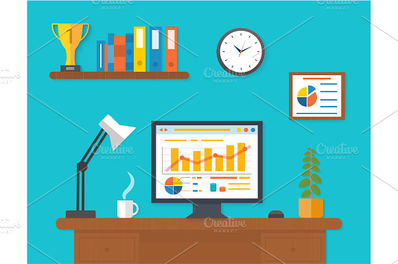 Modern Office Interior With Seo