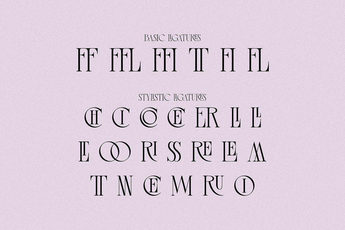 Melted Etoile - Chic Ligature Serif, a Serif Font by Mikhail Fukurou (Photo 4 of 8)