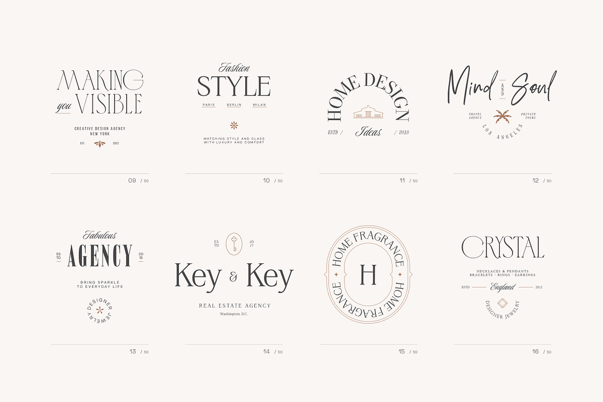 Elegant Logo Kit | 50 Templates, a Branding & Logo Template by iStar Design (Photo 9 of 27)