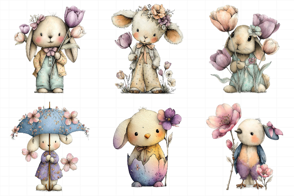Whimsical Spring Clipart, an Illustration by Daily.Designs (Photo 7 of 8)