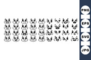 Cute Cartoon Face Expression Set, an Illustration by designvectx (Thumbnail 1 of 3)