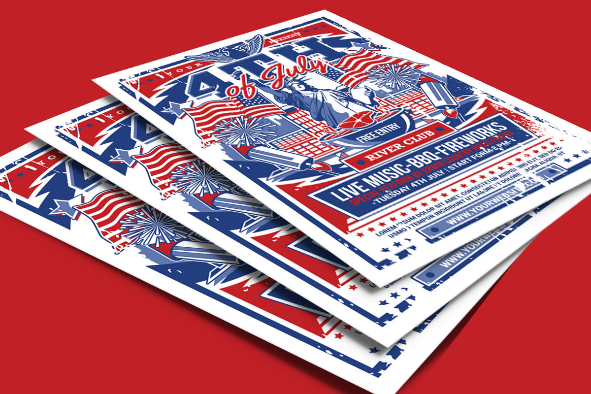4th of July Celebration Flyer, a Flyer Template by Muhamad Iqbal hidayat (Photo 4 of 4)