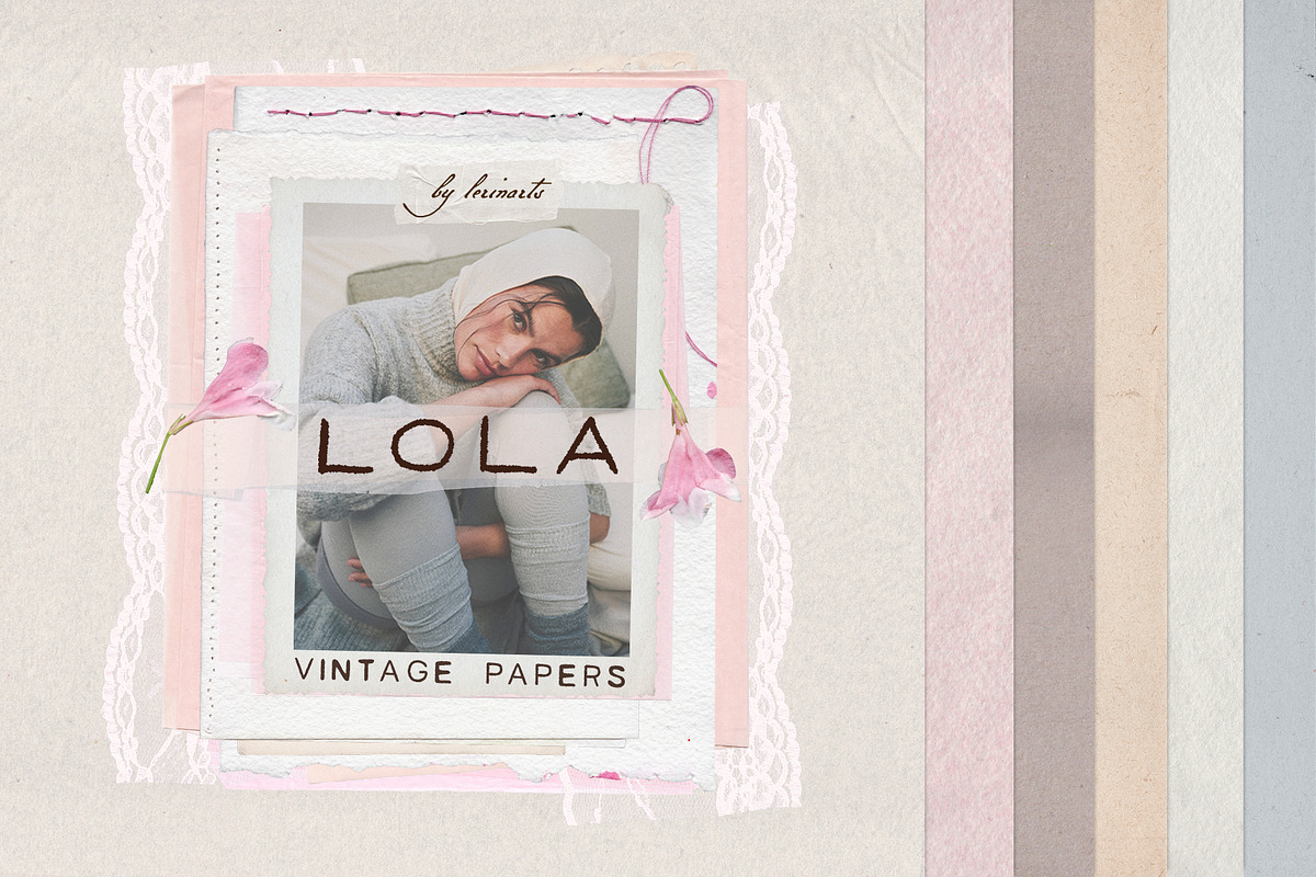 LOLA: Vintage Papers Pack, an Object Graphic by lerinartstudio (Photo 1 of 11)