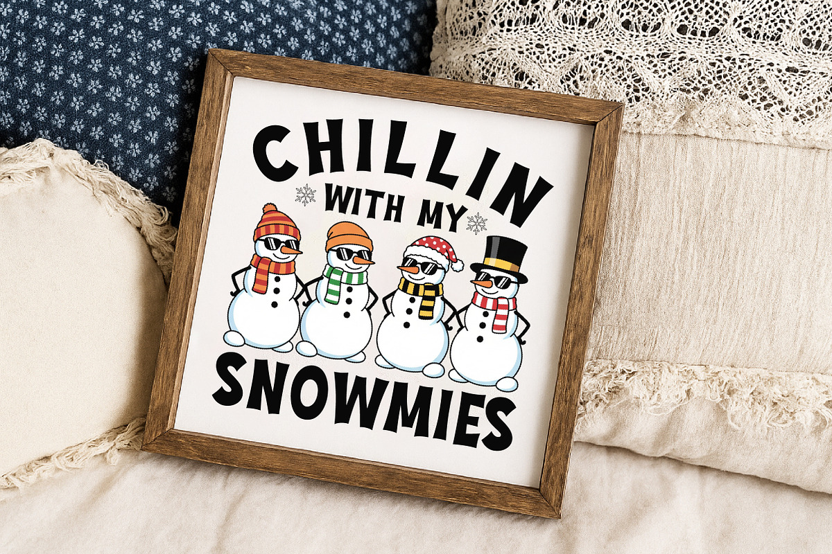 Chillin with My Snowmies PNG, an Illustration by Libby Wishes (Photo 5 of 6)
