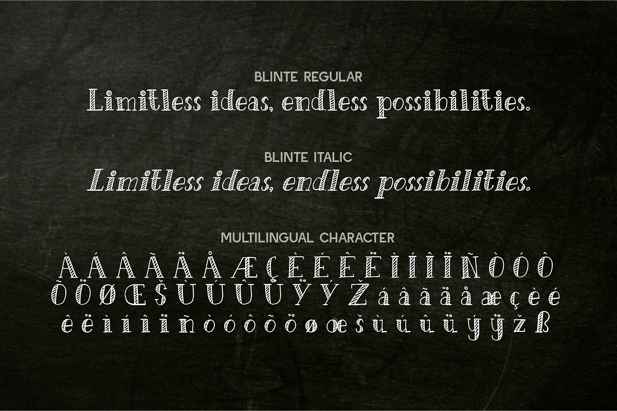 Blinte - Doublestruck Serif, a Serif Font by Indotype Foundry (Photo 3 of 10)