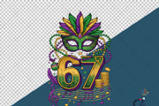 Valentine Mardi Gras PNG, an Illustration by Creative Art (Thumbnail 6 of 6)