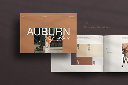Auburn/Brand Guidelines, a Brochure Template by GoldenPixelStudio