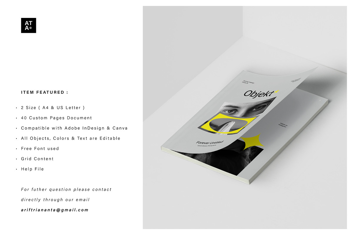 OBJEKT Creative Portfolio, a Magazine Template by Arif Tri Ananta (Photo 13 of 14)