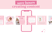 800 Pink Canva Social Media Template, a Social Media Template by Oh So Social Boutique (Thumbnail 5 of 8)