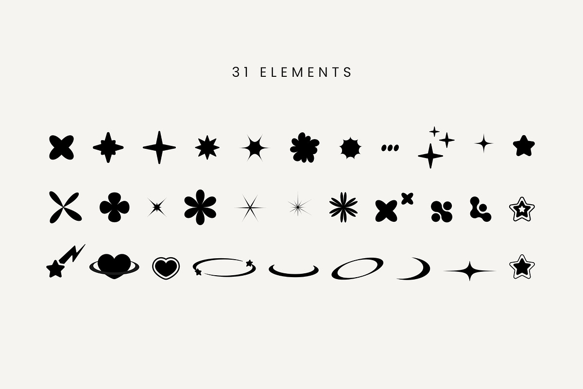 Y2K Decorative Design Elements, a Person Illustration by Kristina Chistiakova (Photo 3 of 4)