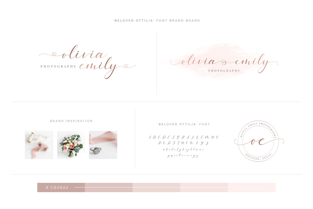 Beloved Ottilia Font + Free Logos preview 4