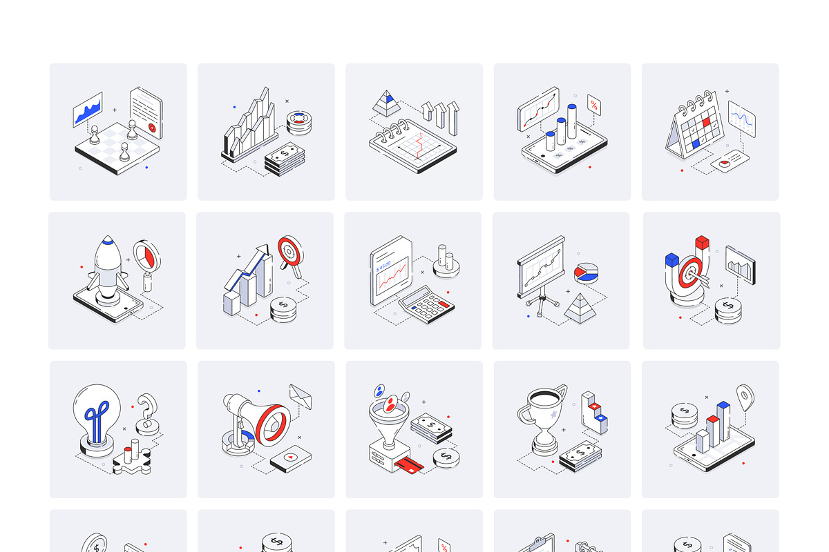 Animated Growth Icons, an Outline Icon by Vectors Market (Photo 5 of 7)