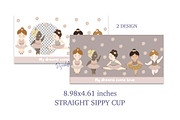 12 Oz Sippy Cup Sublimation Bundle, a Print Template by DysenkaArt (Thumbnail 2 of 8)
