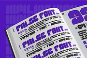 Pulse - Y2K Display Font, a Sans Serif Font by Inviline.co (Thumbnail 6 of 8)
