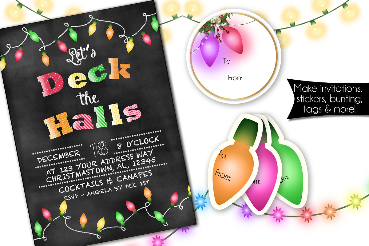 Christmas Lights, an Illustration by Graphics Candy (Photo 2 of 4)