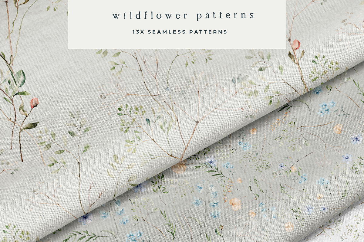 Wild Flower Watercolor & Greenery, a Decorative Illustration by Laras Wonderland (Photo 8 of 15)