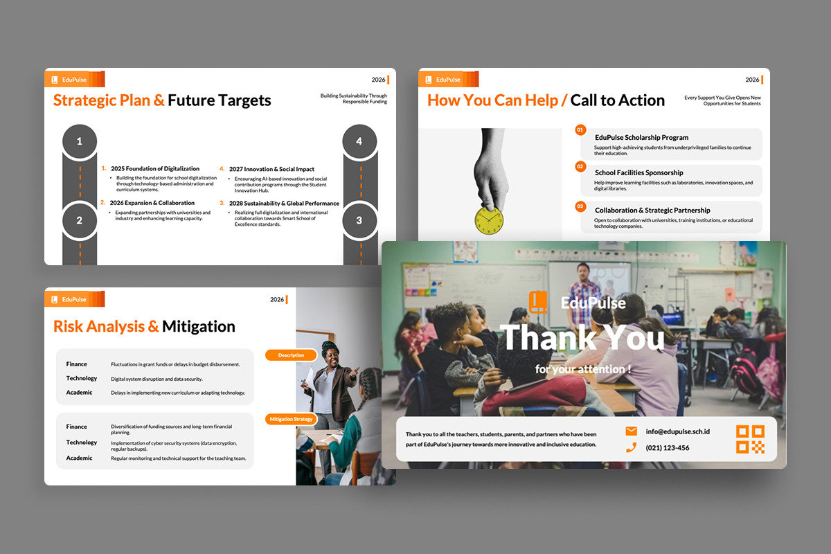 Education Report Google Slides, a Presentation Template by twinstd (Photo 4 of 5)