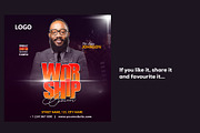 Worship Concert Flyer Template, a Flyer Template by Sipi_Graphics (Thumbnail 3 of 3)