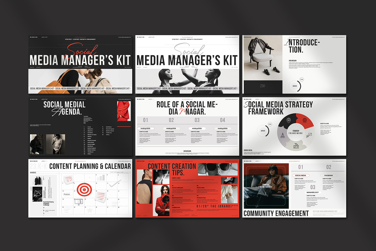 Social Media Manager's Kit, a Presentation Template by Aura Agency (Photo 8 of 11)