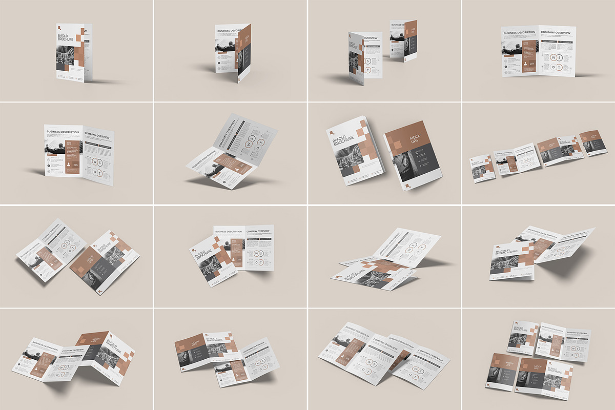 A4 Bifold Brochure Mockup Bundles, a Brochure Template by Graphic Aesthetic (Photo 2 of 20)