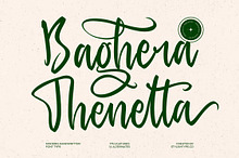 Baghera Thenetta Modern Handwritten