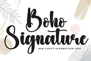 Boho Signature | Script Font, a Handwritten Font by Scratchones (Thumbnail 1 of 8)