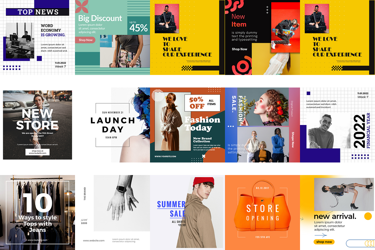 Social Media & Shopify 2.0 Templates, a Marketing Template by Kay Designs (Photo 9 of 10)