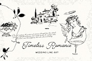 Timeless Romance: Wedding Line Art, a Decorative Illustration by Purple (Thumbnail 3 of 13)