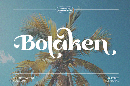 Bolaken - Retro Serif Font, a Serif Font by Qweera Studio