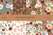 Fall Watercolor Floral Clipart Set, a Decorative Illustration by Patishop Art (Thumbnail 10 of 17)