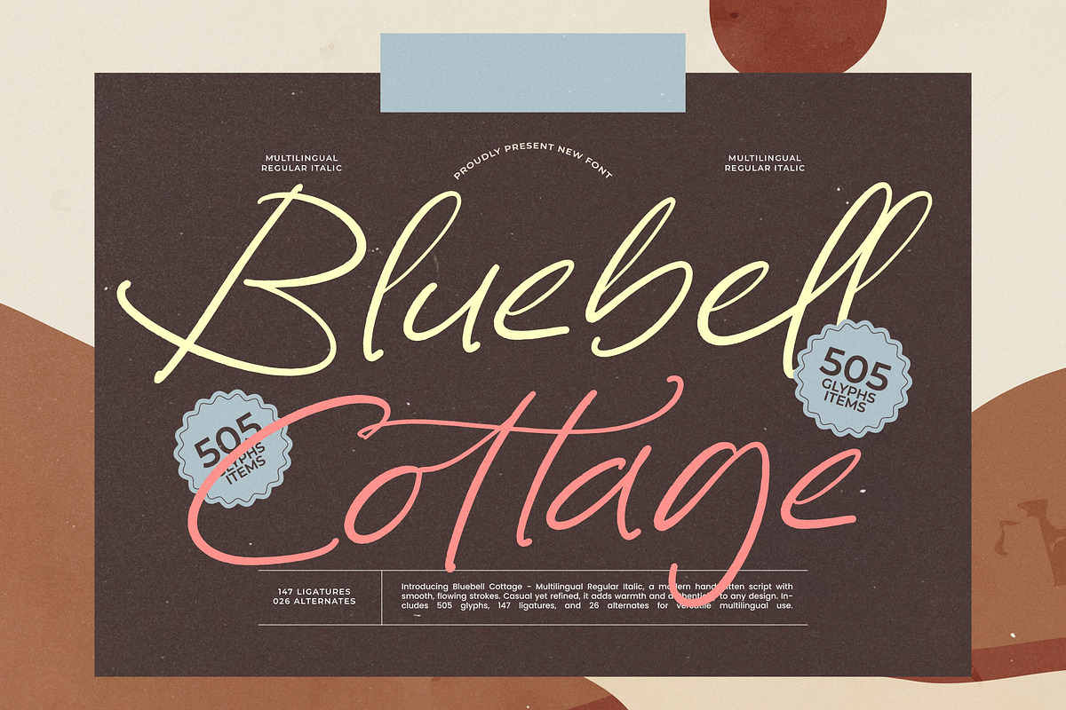 Bluebell Cottage Modern Handwritten, a Script Font by stylishtype.co (Photo 1 of 15)