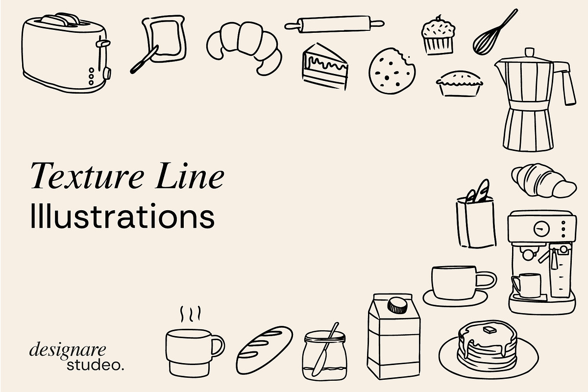 Bakery&Breakfast Illustrations, a Decorative Illustration by ginni illustrations (Photo 4 of 6)