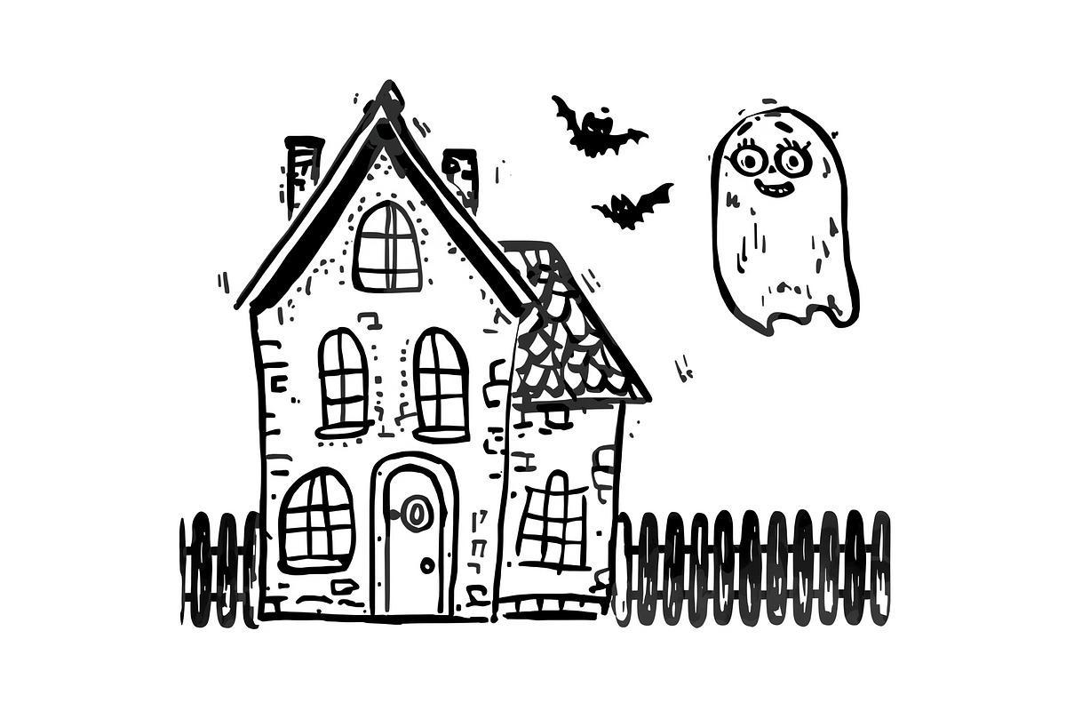 Halloween Ghost & Skeleton Art, an Illustration by hafijul (Photo 26 of 26)
