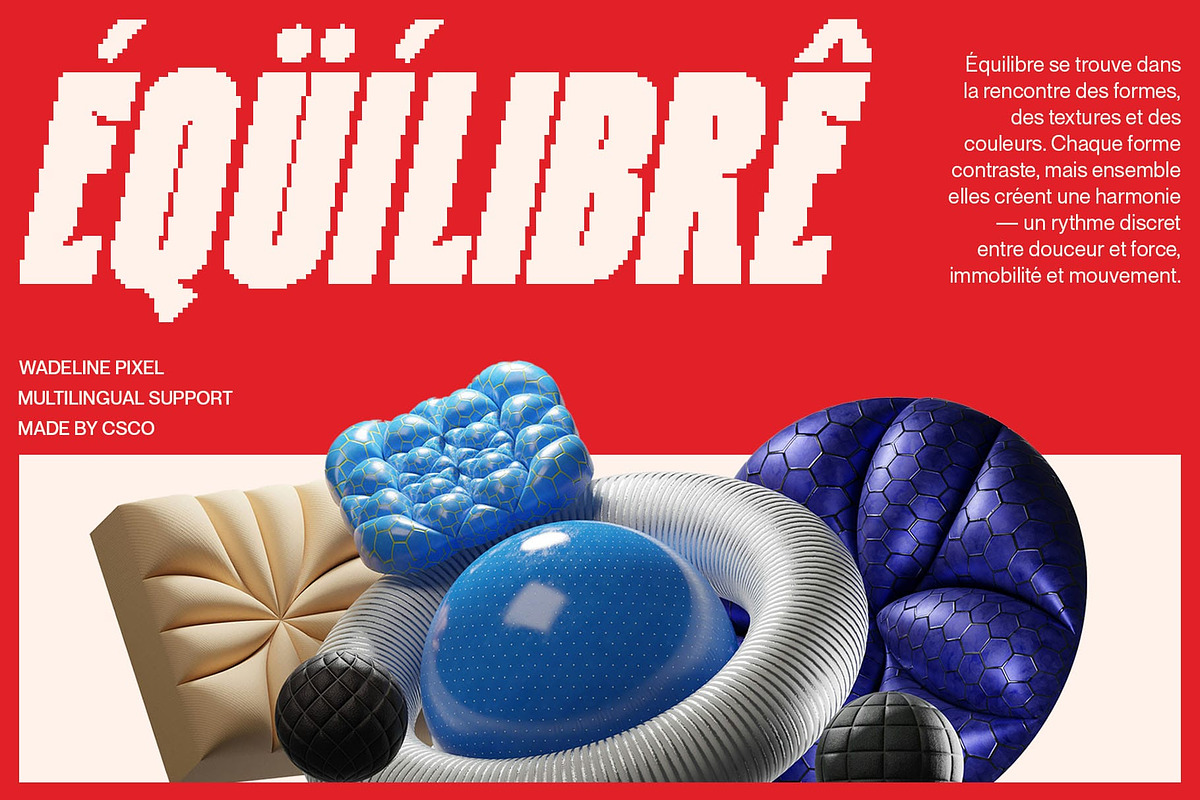 Wadeline Pixel, a Sans Serif Font by Craft Supply Co. (Photo 6 of 8)