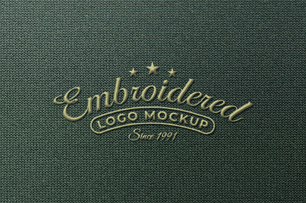 Embroidered Stitched Logo Mockup, a Product Mockup by Smart Works