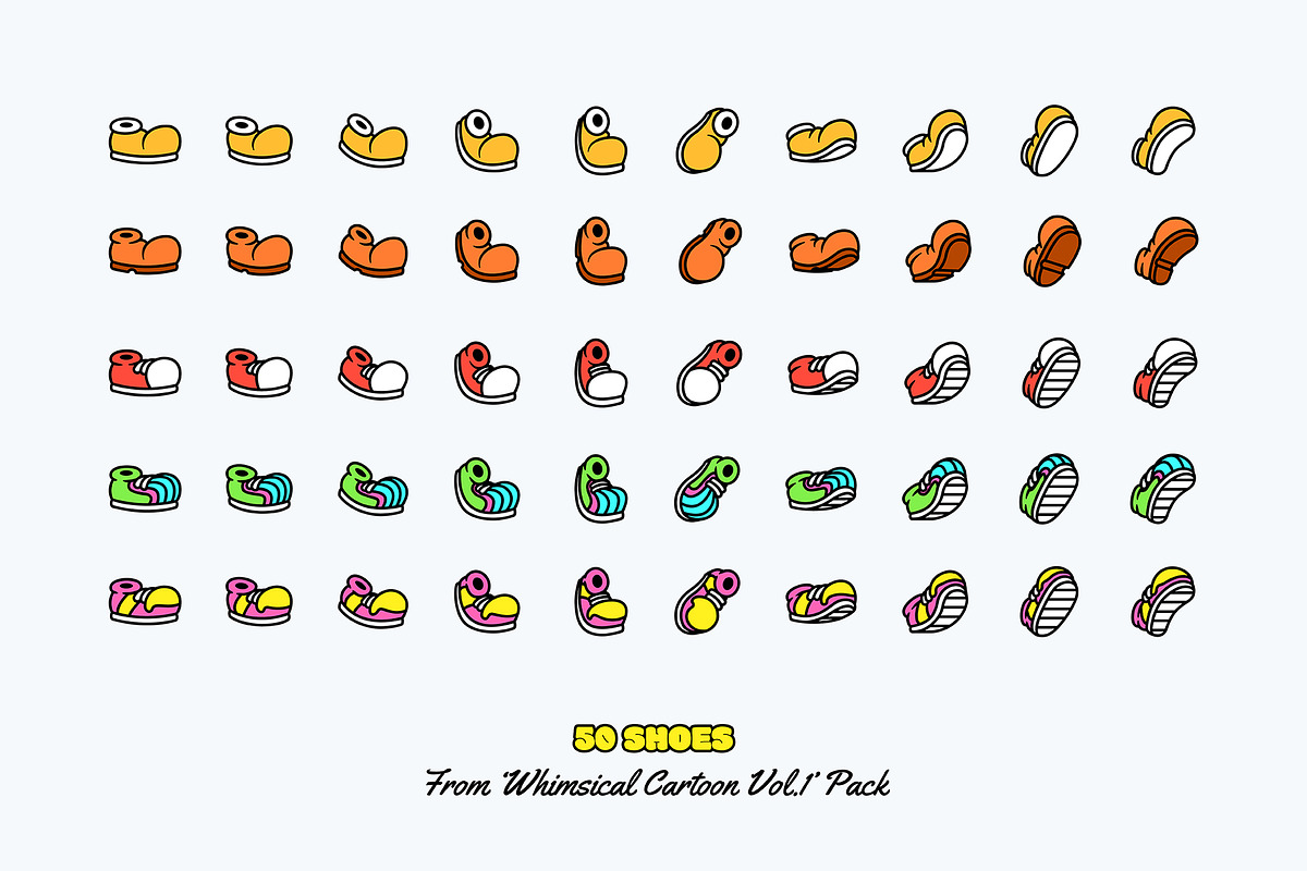 200 Cartoon Shoes, an Illustration by The Isian (Photo 2 of 5)