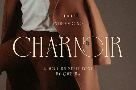 Charnoir - Modern Elegant Luxury, a Serif Font by Qweera Studio