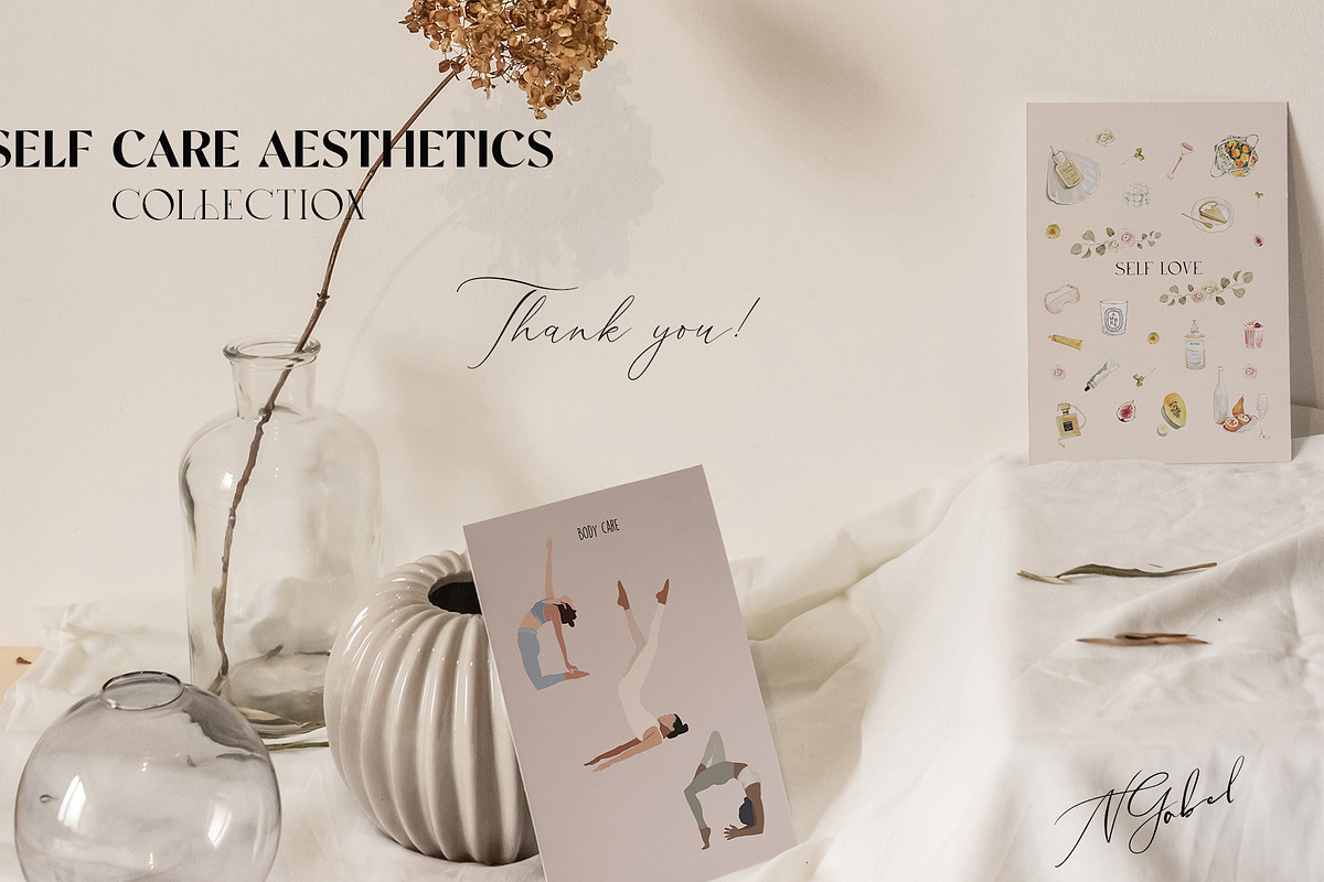 SELF CARE AESTHETICS COLLECTION, a Healthcare Illustration by Natalia Tugova (Photo 29 of 29)