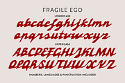 Fragile Ego Pixel Art Glitch Script, a Script Font by Struvictory.art (Thumbnail 5 of 9)