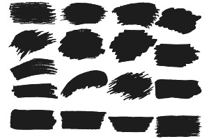 Paint Brush Swatches Set 1 Procreate