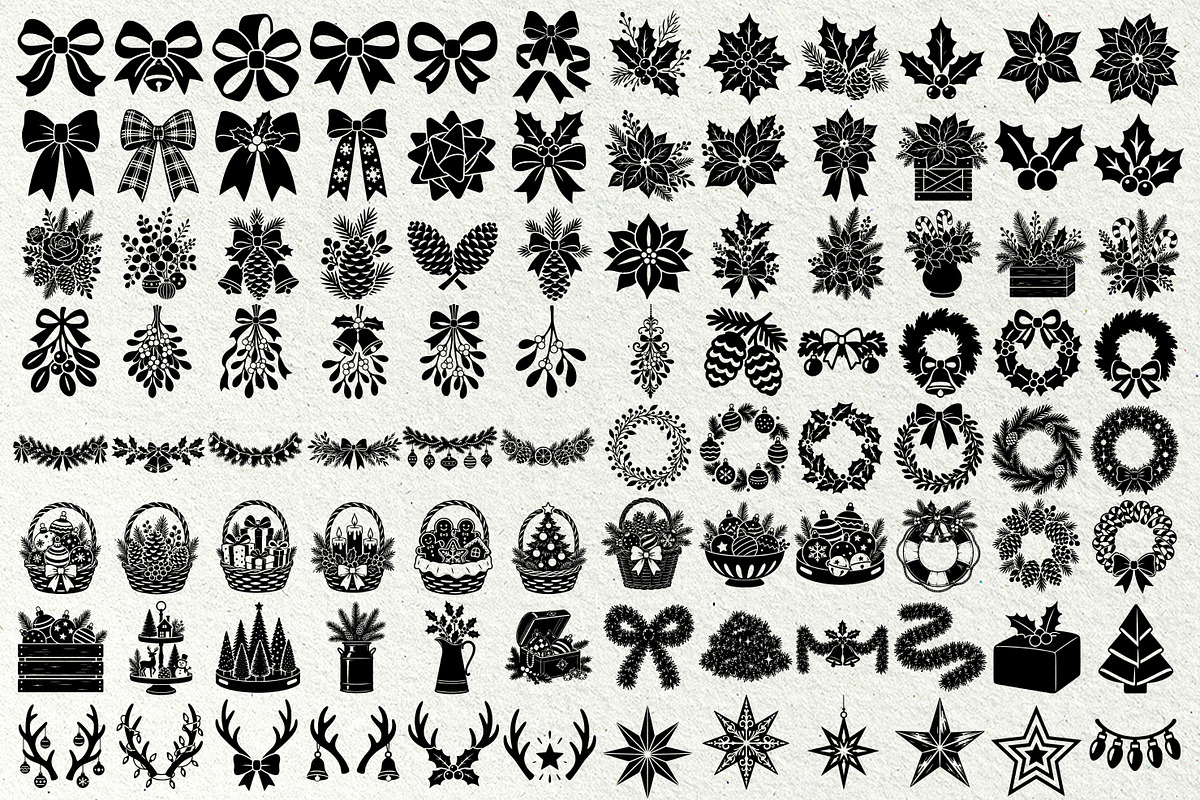 Christmas SVG Clipart Bundle, a Seasonal Illustration by DENIDigitalArtSudio (Photo 13 of 14)