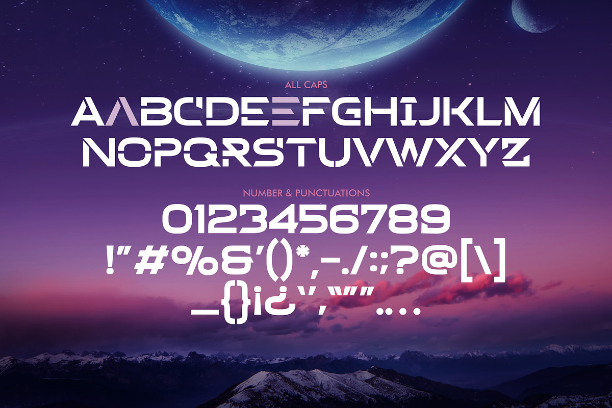 Borned - Futuristic Display Font, a Sans Serif Font by Almarkhatype (Photo 8 of 10)
