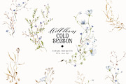Cold season - watercolor wildflowers, a Decorative Illustration by Pamyatka Shop (Thumbnail 7 of 18)