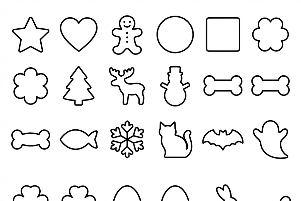 64 Christmas Bakery Icon Set, an Outline Icon by adenpinkstore (Photo 14 of 18)