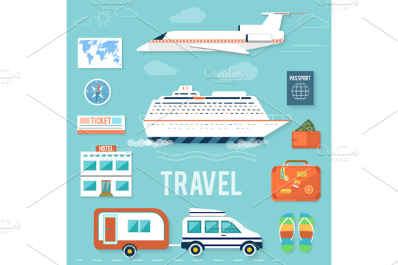 Set of Traveling and Planning preview 4