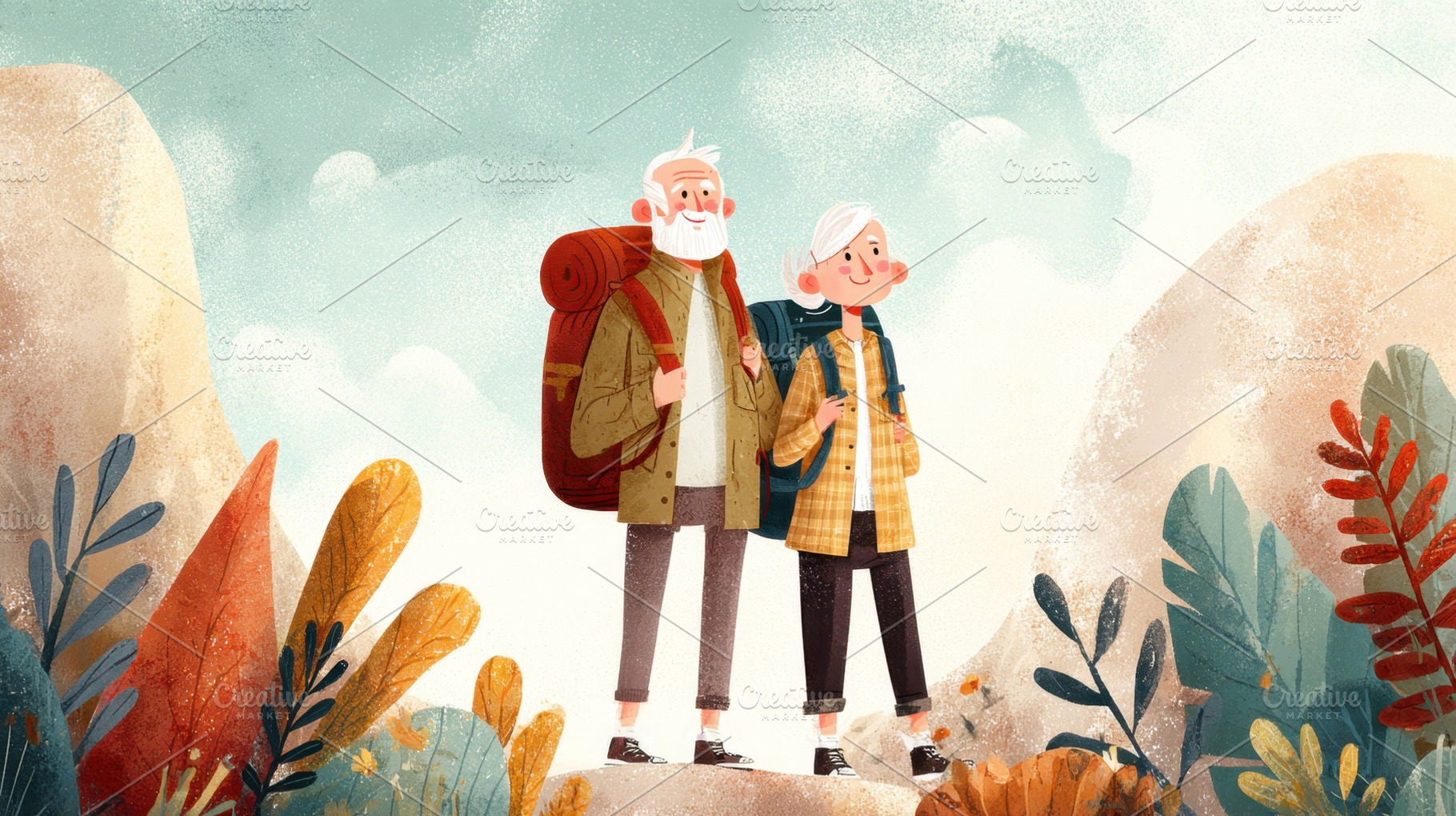 Elders trek vibrant trails, a Photo by Beautiful things