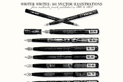 Writer Writes: 91 Fountain Pens & .., an Illustration by Unember (Thumbnail 4 of 6)